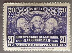 Selos: Ecuador. Expedición científica La condomine.1936